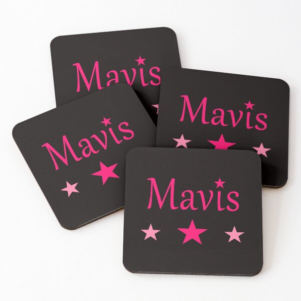 Item preview, Mavis Girls Name Pink Stars designed and sold by Jeallan Designs.