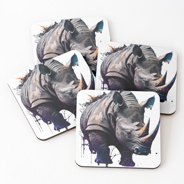 Item preview, Black Rhino, Critically, Endangered Species, Rare and Majestic Animal designed and sold by MVDigitalArt.