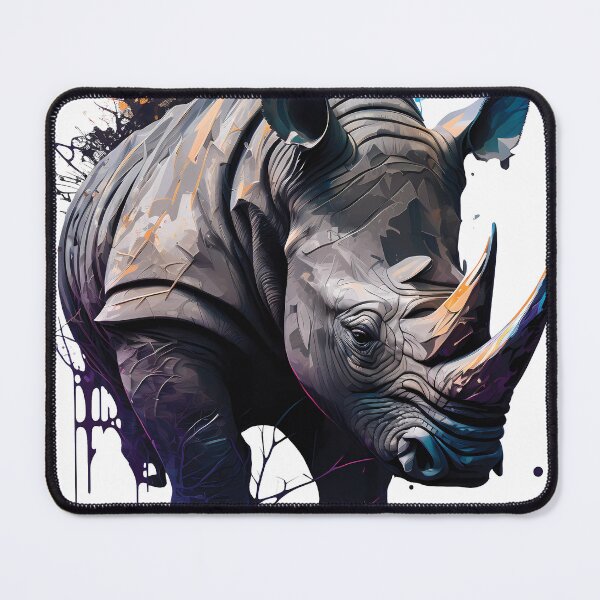 Item preview, Black Rhino, Critically, Endangered Species, Rare and Majestic Animal designed and sold by MVDigitalArt.