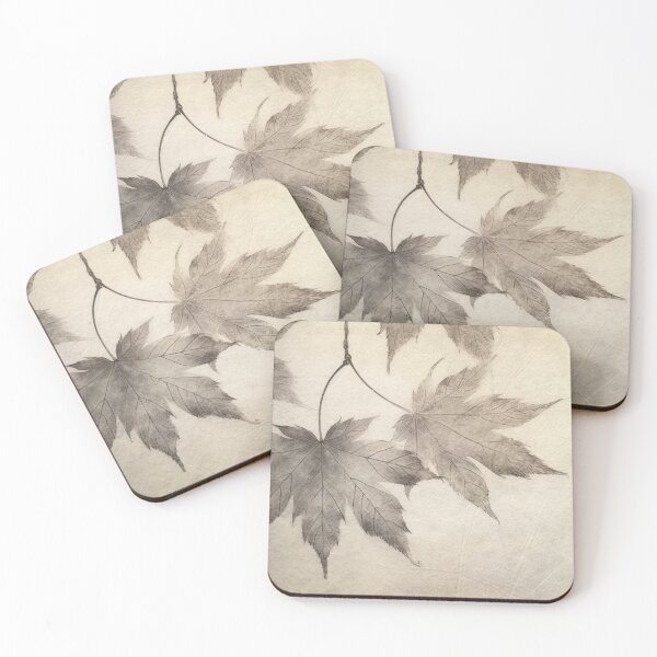 Item preview, Japanese woodblock style leaf prints 07 designed and sold by EmilyDayDreams.