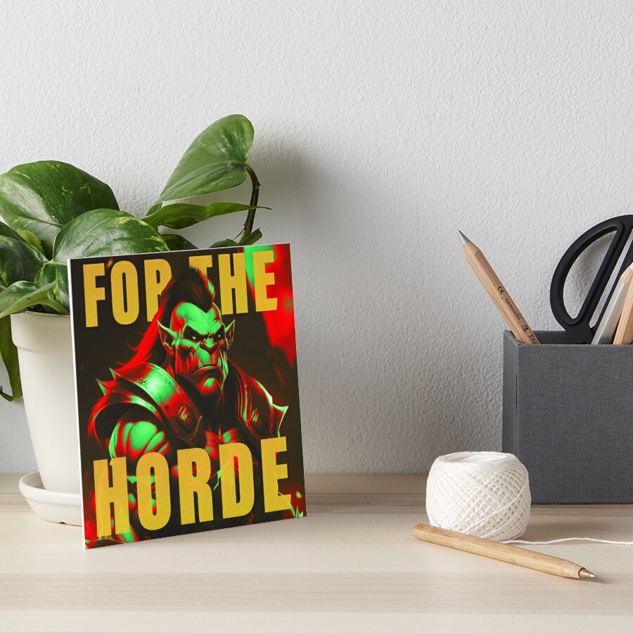 For The Horde Orc Art Board Print for Sale by BrenoM