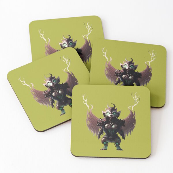 Item preview, Raccoon warrior with wings designed and sold by SheepAttack.