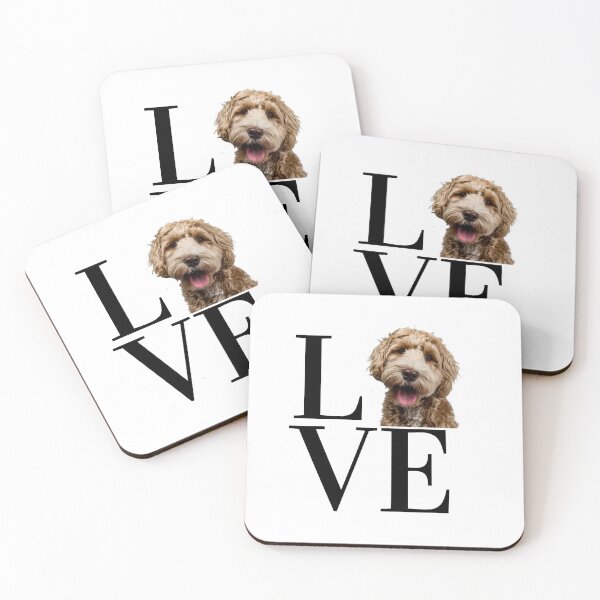 Item preview, LOVE GOLDENDOODLE designed and sold by MiaMoonDesigns.