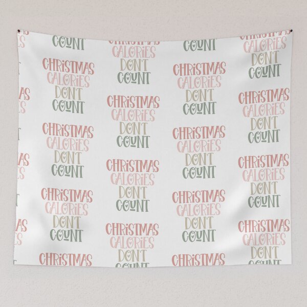 Item preview, Christmas calories dont count | Christmas Quote and Funny Christmas Sayings designed and sold by Illuztratesvg.
