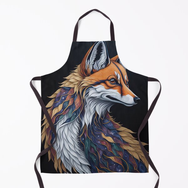 Item preview, Colorful fox portrait made with alcohol ink designed and sold by RK - Shop.