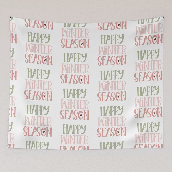 Item preview, Happy winter season | Christmas Quote and Funny Christmas Sayings designed and sold by Illuztratesvg.