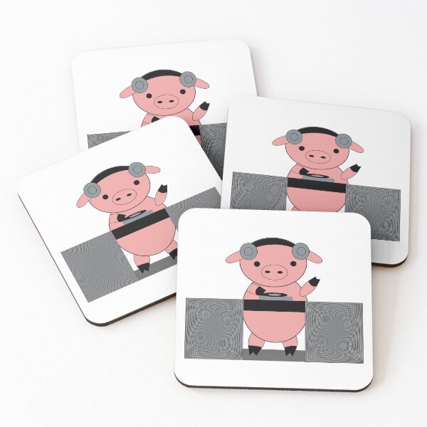 Item preview, DJ Piggy Pig designed and sold by ValeriesGallery.