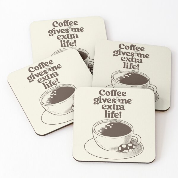 Item preview, Extra Life Coffee by Tobe Fonseca designed and sold by Tobe Fonseca®.