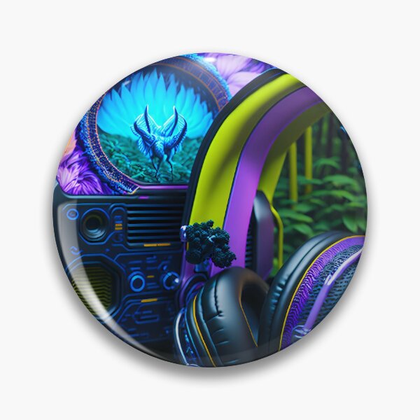 Item preview, Visionary headphones from the tech jungle designed and sold by Transelasticart.