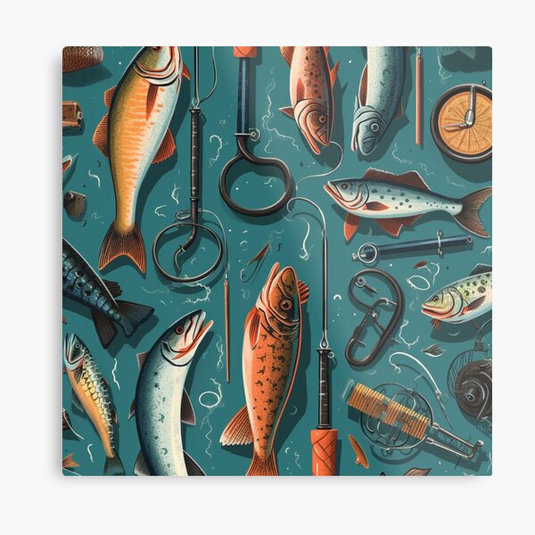 Buy Freshwater Fishing Patent Print Set- Vintage Rustic Bass, Reel, Lure  Sign Style Wall Art, Home Decor, Room Decoration Picture Photos - Lake or  River Fish s - Gift for Fisherman, Angler