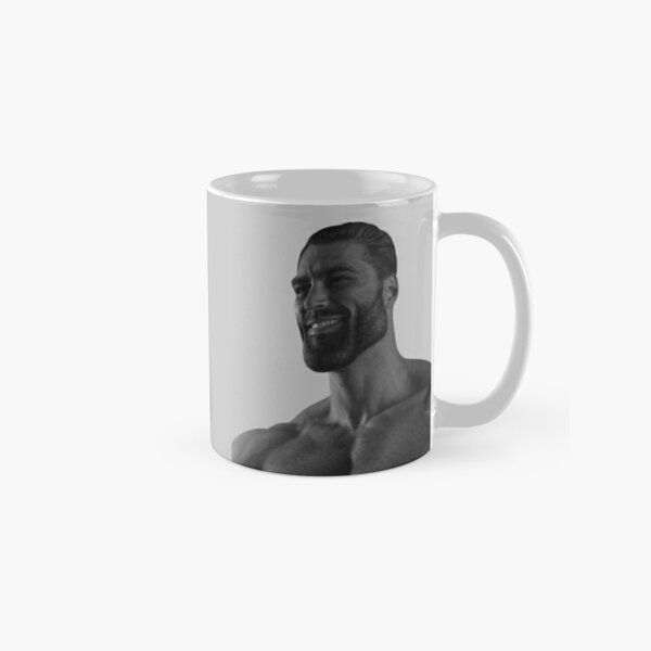 GIGACHAD Meme Coffee Mug, 11 Oz, 15 Oz Mug, Hyper Masculine Guy