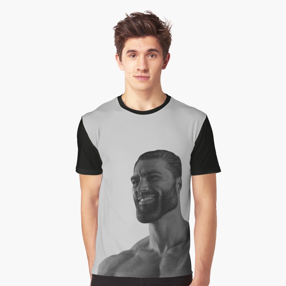 Gigachad Meme Funny Giga Chad Photoshop T-shirt -  Portugal