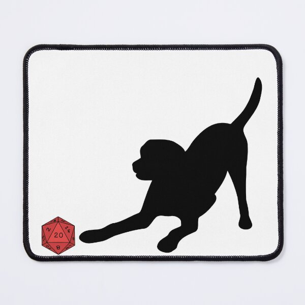Item preview, Dog with red D20 Dice designed and sold by glc1985.