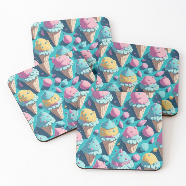 Item preview, Bubble Gum Colorful Ice Cream Pattern designed and sold by Zazizu.