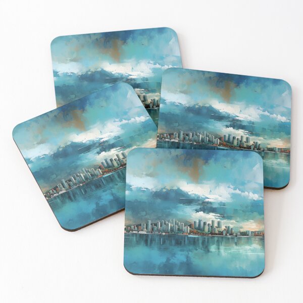 Item preview, Coastal City Serenity designed and sold by Aquatopia.