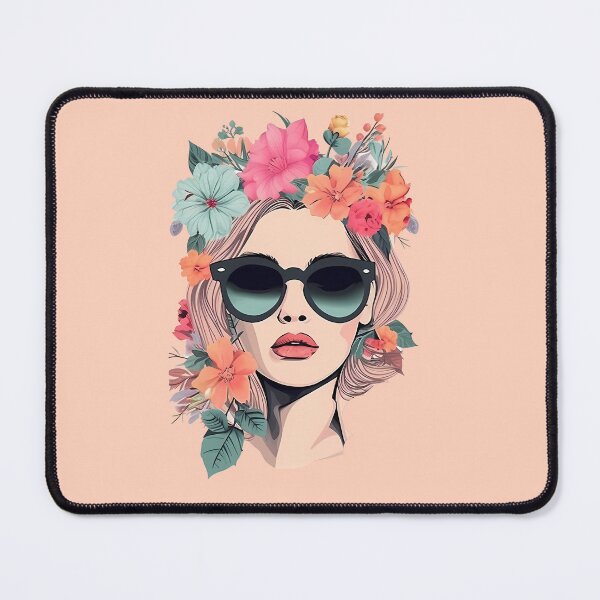 Item preview, Cool Sunglasses Flower Girl Sticker designed and sold by AdiRemba.