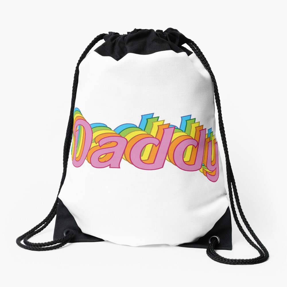 Retro Daddy Drawstring Bag