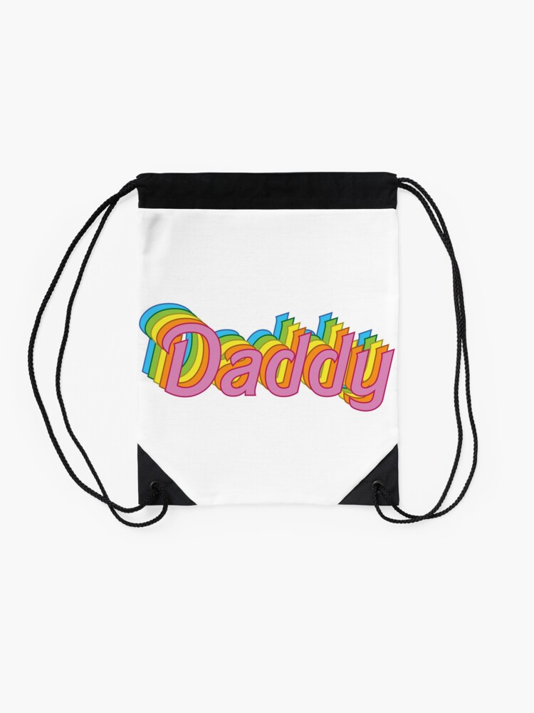 Alternate view of Retro Daddy Drawstring Bag