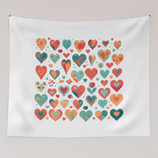 Item preview, Heart pattern designed and sold by NenaDigitArt.
