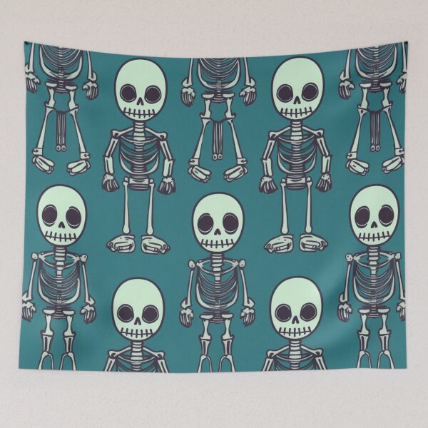 Item preview, Funny Cartoon Cute Skeletons Pattern Art Design #33 designed and sold by Pexelpanoramas.