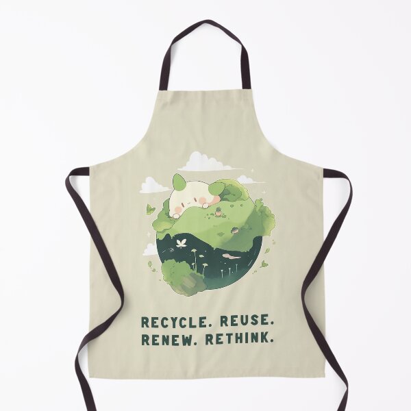 Item preview, Recycle Reuse Renew Rethink | Earth Creature designed and sold by GingerSilkShop.