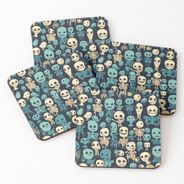 Item preview, Funny Cartoon Cute Skeletons Pattern Art Design #36 designed and sold by Pexelpanoramas.