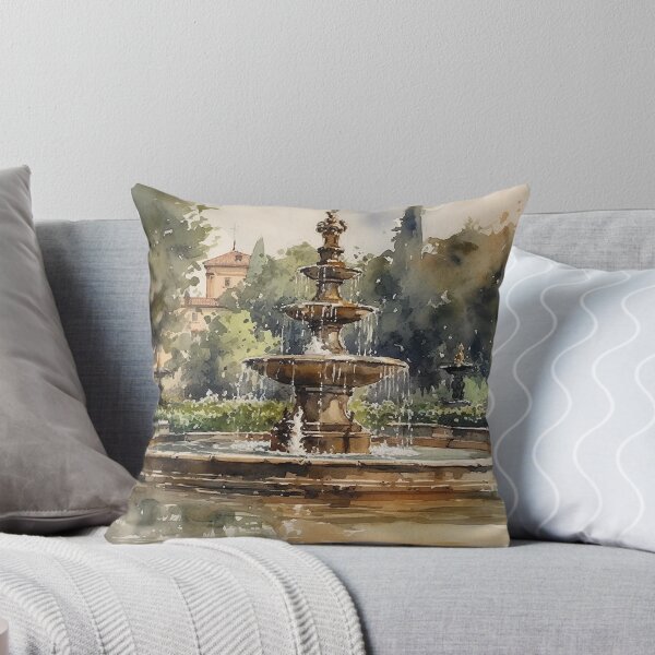 Artikelvorschau, Elegante Aquädukte: Eine Aquarell-Hommage an römische Brunnen entworfen und verkauft von bigboxofstuff.