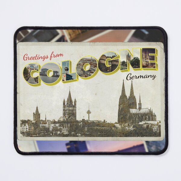 Item preview, Greetings from Cologne in Germany vintage style retro souvenir designed and sold by DeveloperProp0.