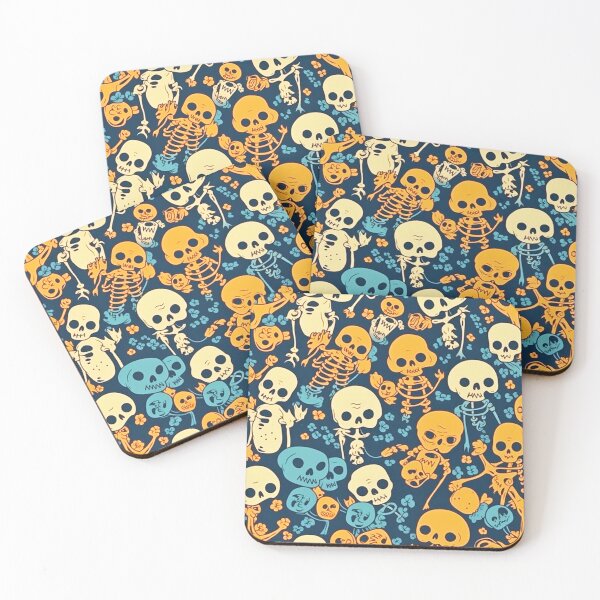 Item preview, Funny Cartoon Cute Skeletons Pattern Art Design #37 designed and sold by Pexelpanoramas.