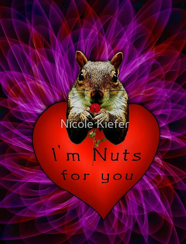 "I'm Nuts for you" by Nicole Kiefer Redbubble