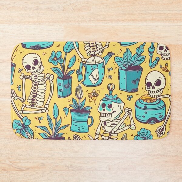 Item preview, Funny Cartoon Cute Skeletons Pattern Art Design #38 designed and sold by Pexelpanoramas.