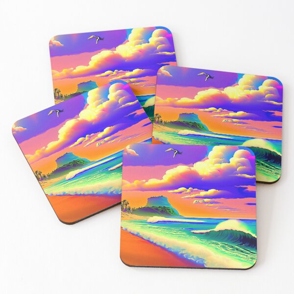 Item preview, Hawaiian Dream Pop Art Landscape designed and sold by LaRoach Digital Arts.