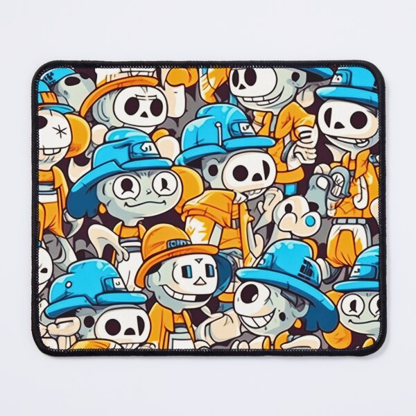 Item preview, Funny Cartoon Cute Skeletons Pattern Art Design #39 designed and sold by Pexelpanoramas.