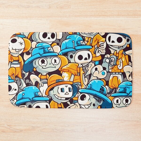 Item preview, Funny Cartoon Cute Skeletons Pattern Art Design #39 designed and sold by Pexelpanoramas.