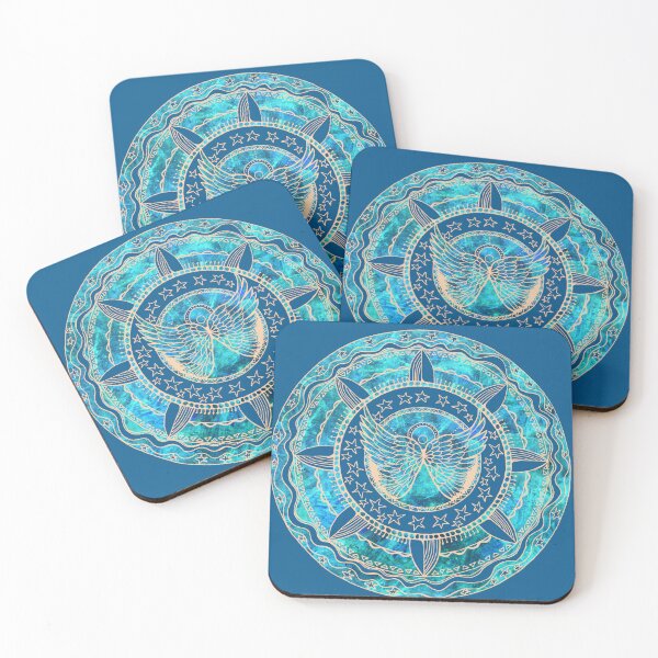 Item preview, Angel Wings Blue Mandala designed and sold by heartsake.