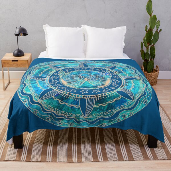 Item preview, Angel Wings Blue Mandala designed and sold by heartsake.