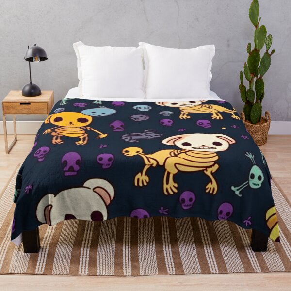 Item preview, Funny Cartoon Cute Skeletons Pattern Art Design #40 designed and sold by Pexelpanoramas.