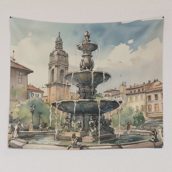 Item preview, Elegant Aqueducts: A Watercolor Tribute to Roman Fountains designed and sold by bigboxofstuff.