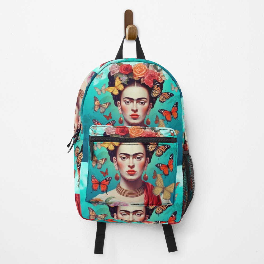 frida kahlo mini backpack Cartoon Licensed Cute (Black) Mini Mochila Frida Kahlo Cartoon