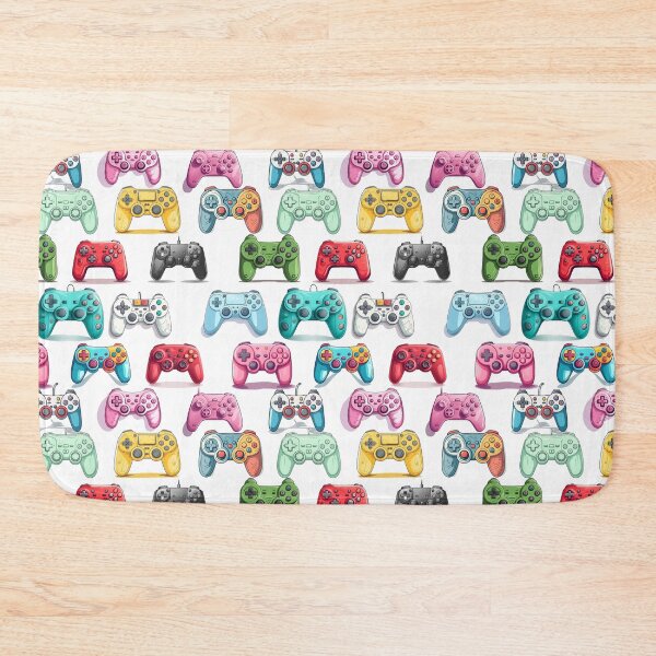 Item preview, Console Game Controllers Seamless Pattern designed and sold by duke818.