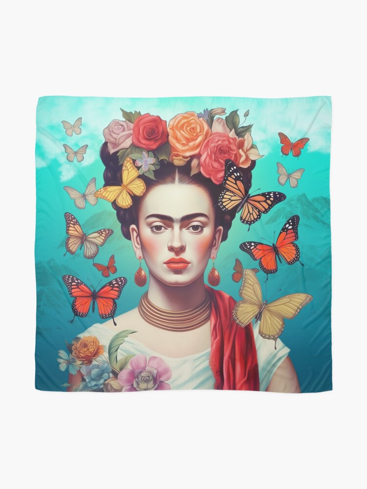 Frida Kahlo Butterfly Portrait print by Mark Ashkenazi