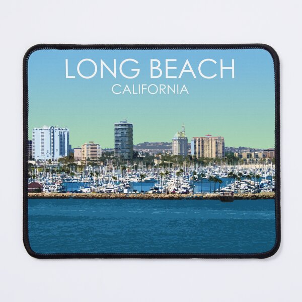 Item preview, Long Beach, California, USA, Travel Print designed and sold by summattodraw.