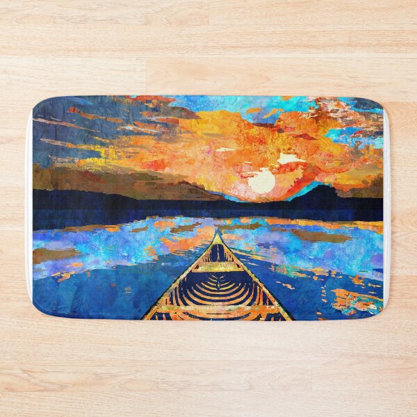 Item preview, Colorful Canoe Summer Sunrise Art designed and sold by Sharon Cummings Art.