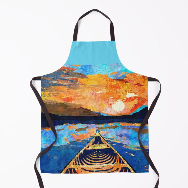 Item preview, Colorful Canoe Summer Sunrise Art designed and sold by Sharon Cummings Art.
