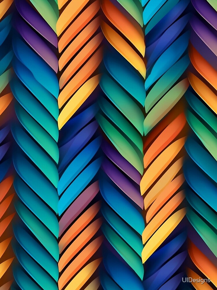 Thumbnail 4 of 4, iPhone Case, Colorful Weave Pattern designed and sold by UlDesigns.