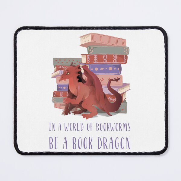 Item preview, In a world of bookworms be a book dragon designed and sold by addict2reading.