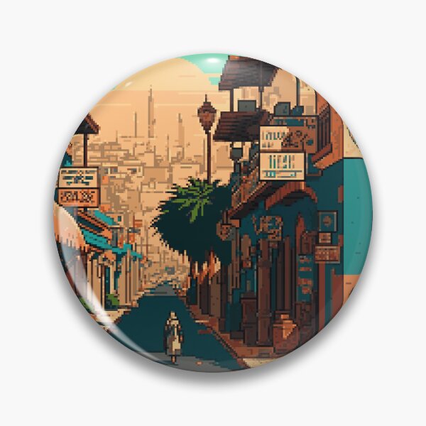 Item preview, Bukhara Uzbekistan Pixel Art Retro designed and sold by PixelAirlines.