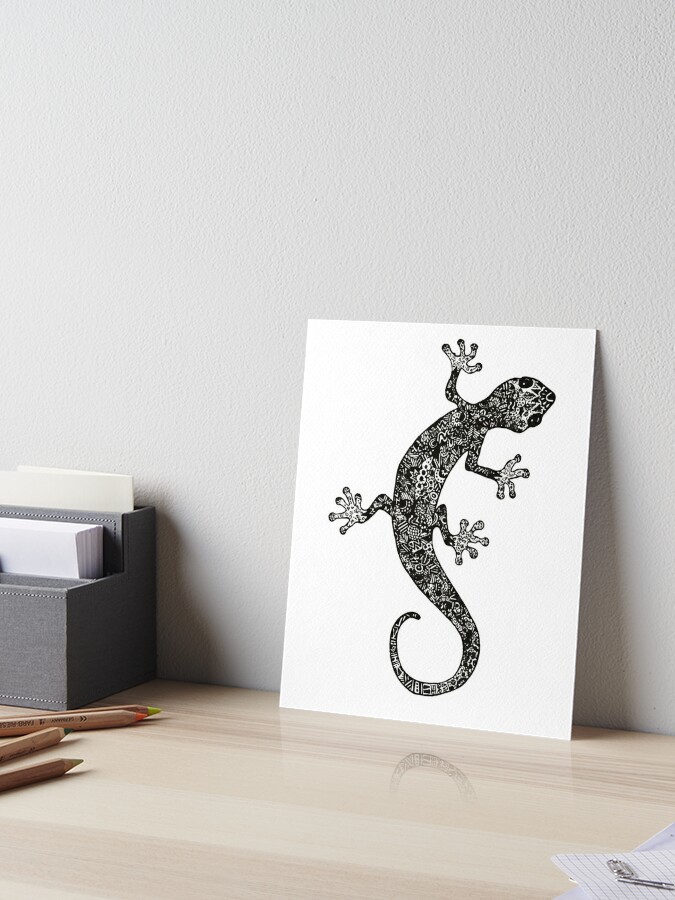 Tentures for Sale avec l'œuvre « Conception de lézard de dessin animé  vibrant - Art coloré et unique pour les fans de reptiles » de l'artiste  DoPrint
