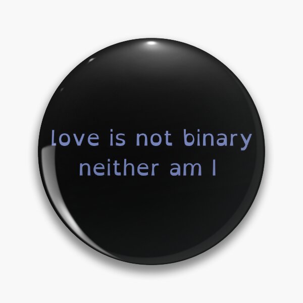 Item preview, love is not binary ( blue) designed and sold by frog-liege.
