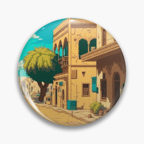 Item preview, Bukhara Uzbekistan Pixel Art Retro designed and sold by PixelAirlines.